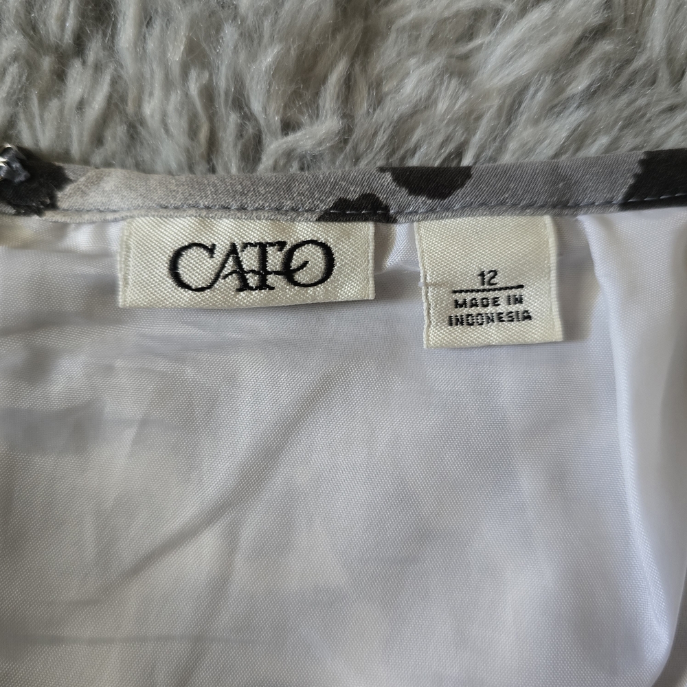 Y2K Cato Leopard Print Pencil Skirt - Size 12 - Picture 4 of 5